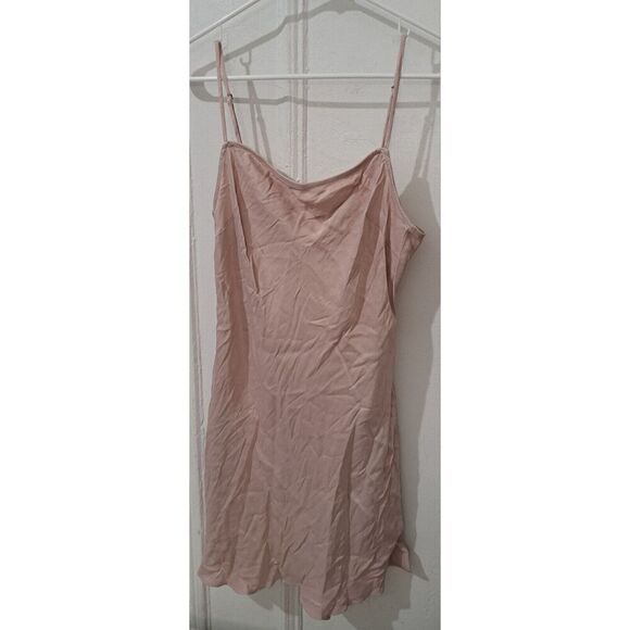 Wilfred Womens Medium Square Neck Mini Slip Dresss Beige Coquette Bratz core - Picture 2 of 9